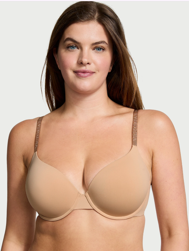 Brasier Victoria Secret demi ligeramente forrado crema 36DD